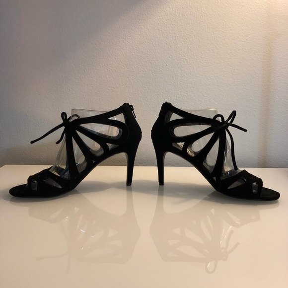Impo Takara High Heel Sandal | Black Suede | 7 - Picture 5 of 8